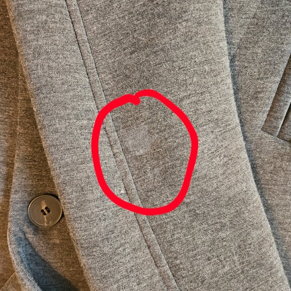 Zara Women's Contrast Hooded Coat Detachable Hood and Cuffs Size M - Picture 7 of 8